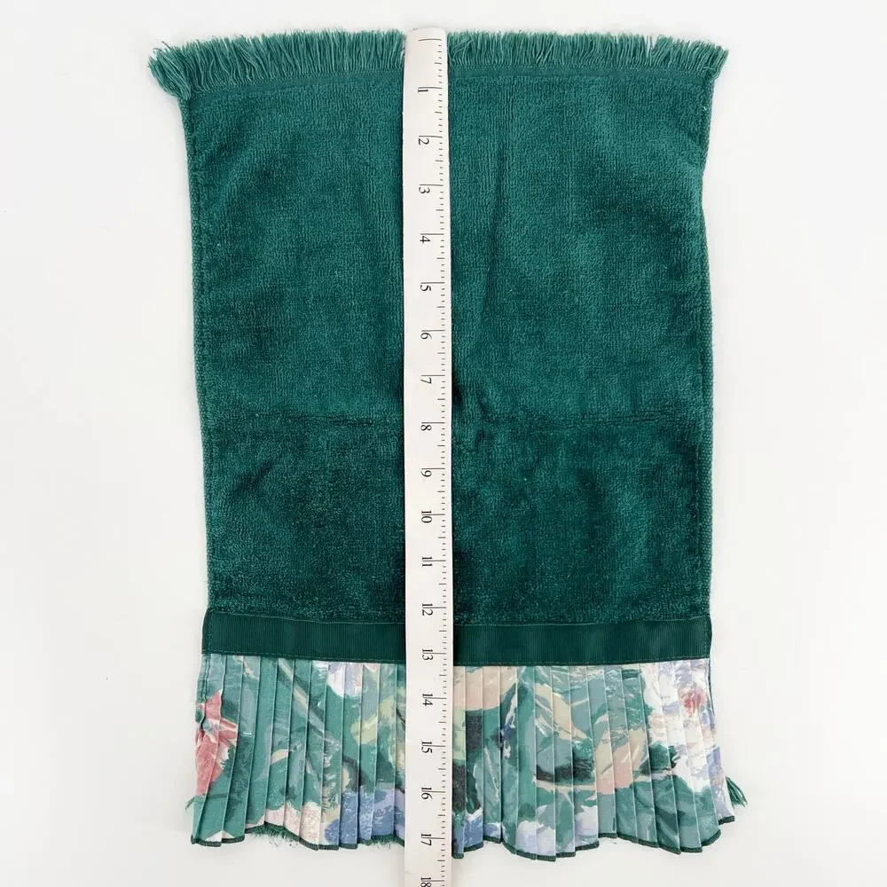 70s dark green Avanti hand towel 1970s vintage SALE